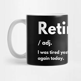 Retired definition Mug